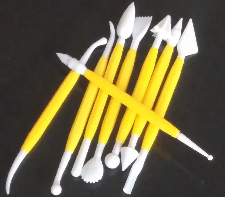 

3Cards 8Pcs Modelling Tool Cake Decorating Sugarpaste New Cake Mould Decoration Fondant Cake Tool