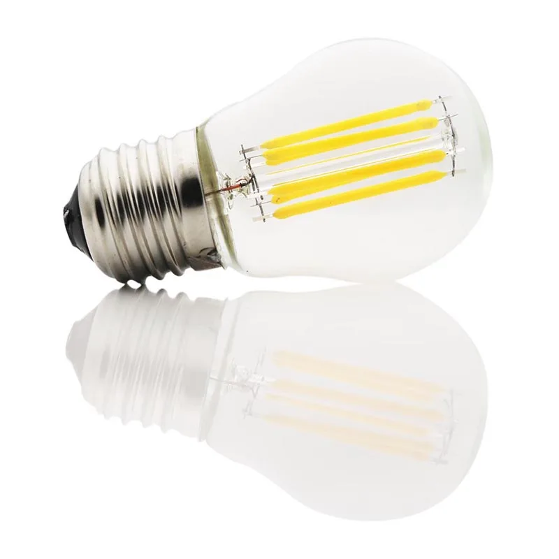 Светодиодный лампы ретро Edison LED светильник лампочка E26 110V 4W G45 нити Винтаж ампулы