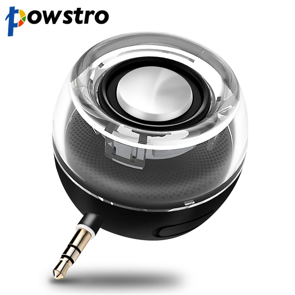 Мини Колонка Powstro 3 5 мм перезаряжаемая|Портативные колонки| |