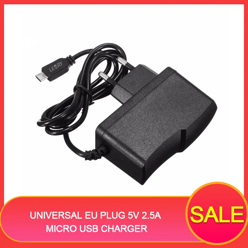 Универсальное зарядное устройство Micro USB с европейской вилкой, 5 В, 2,5 А, источник питания, зарядный адаптер для Raspberry Pi 3, смартфонов, планшетов, портативная вилка