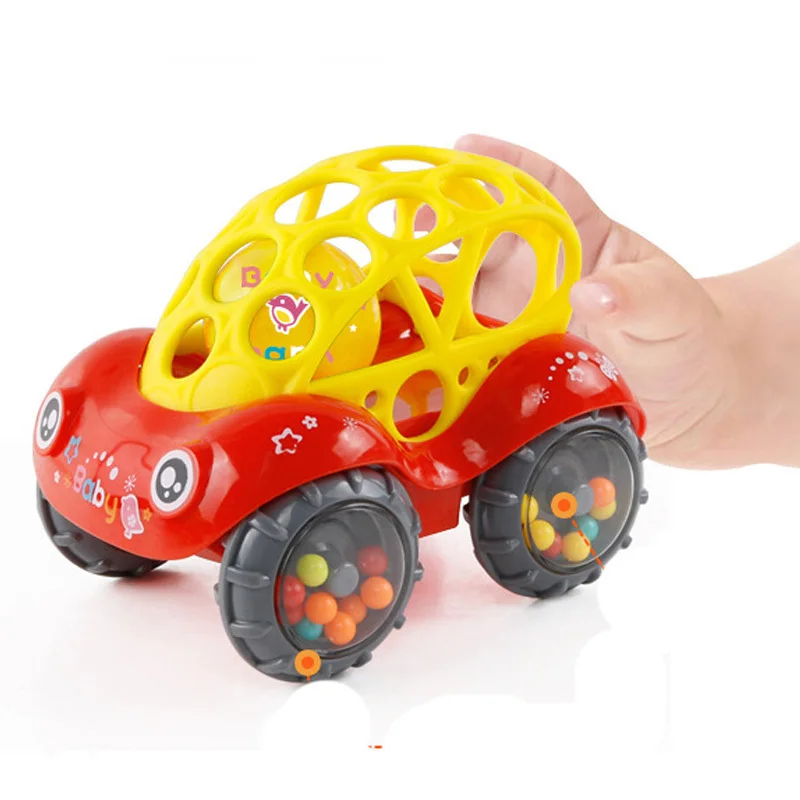 Малыш автомобиль детские колокольчики держать мягкую игрушку carbaby рука catch мяч