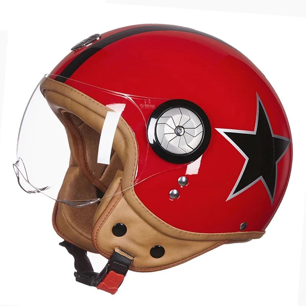BEON moto rcycle шлем Чоппер 3/4 с открытым лицом винтажный 110TM Casque Casco cicleta Capacete ECE