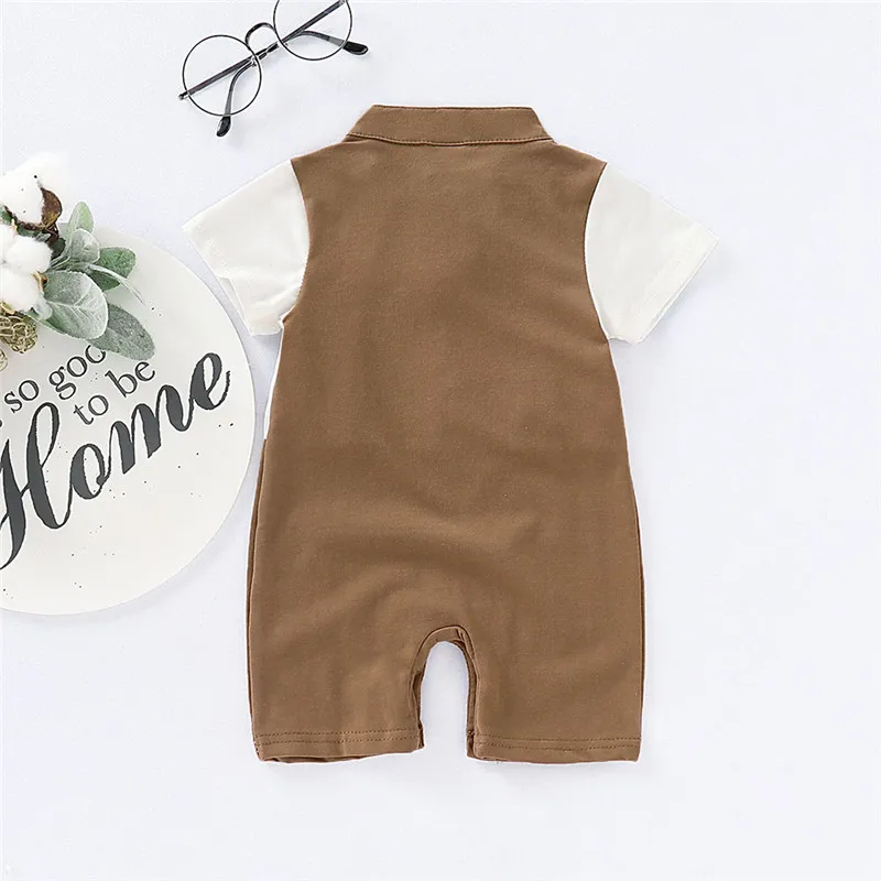 Emmababy одежда для маленьких мальчиков Детские ползунки детские комбинезоны с