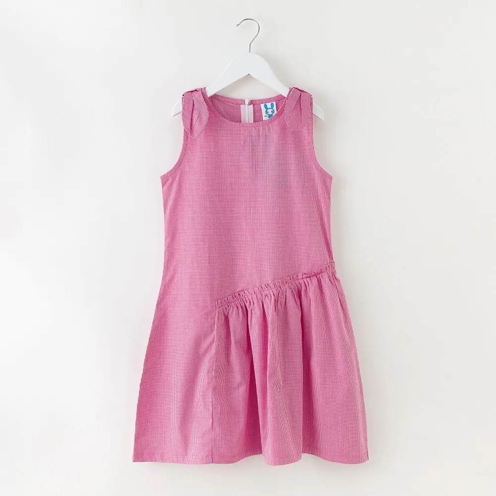 Toddler Kids Baby Girls Dresses Summer 2019 Size 10 12 14 16 Red School Bow Dress For Casual Clothing Children Clothes | Детская одежда