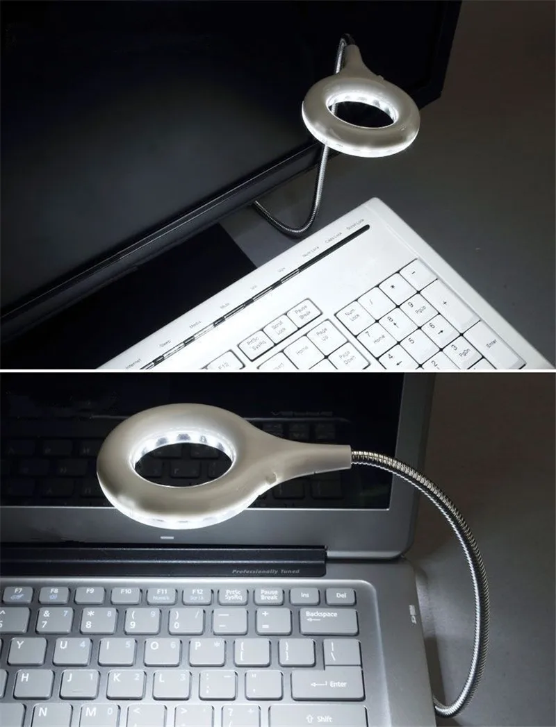 CLAITE USB Led Настольная лампа Гибкая 18 настольная прикроватная книга для чтения
