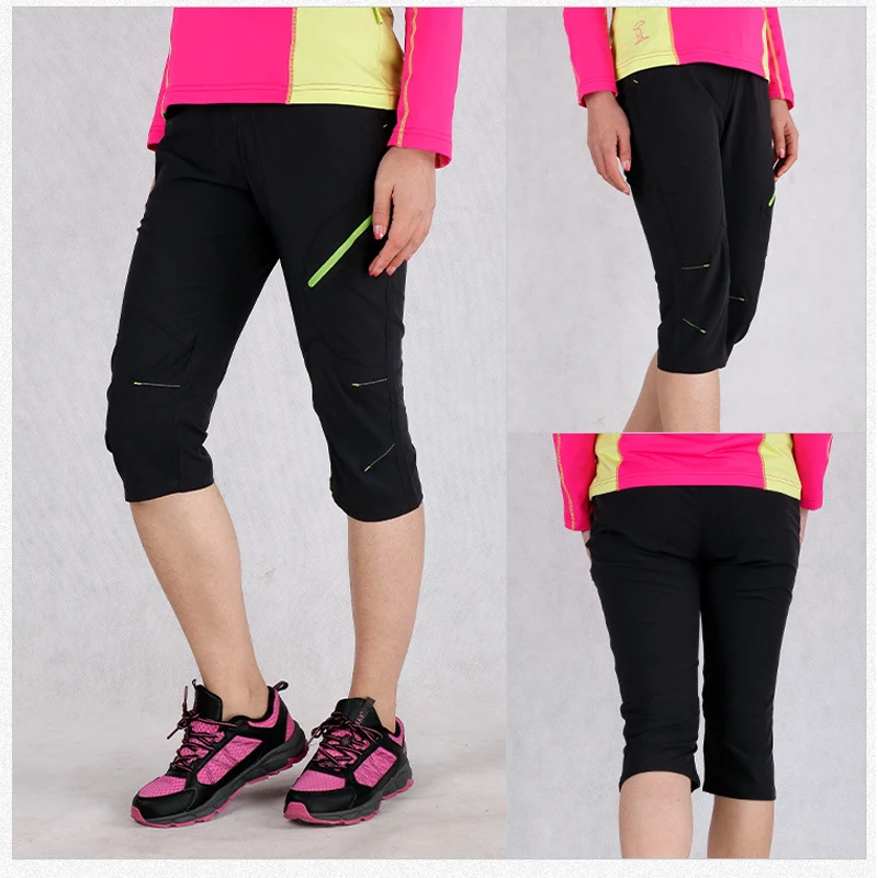 Летние женские быстросохнущие эластичные укороченные шорты THE ARCTIC светильник