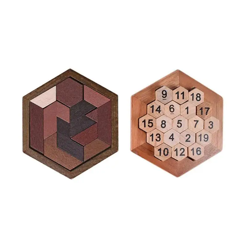 Геометрические формы Abnormity головоломки Дети деревянный номер Tangram доска игрушки