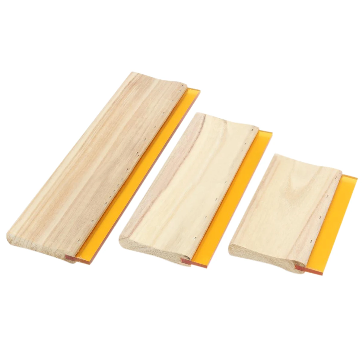 3 Pcs Silk Screen Printing Squeegee Ink Scaper Scratch Board Tools 16cm 24cm 33cm | Обустройство дома