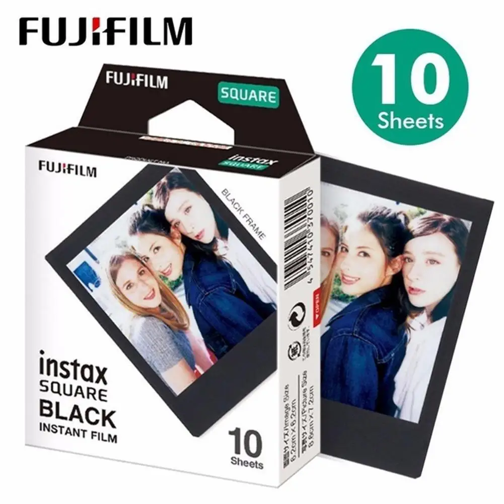 Фотобумага для Fujifilm Polaroid белая/черная фотобумага с квадратной пленкой Instax