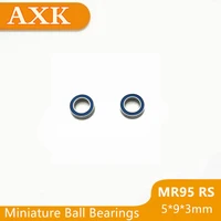 2021 special offer mr95rs bearing abec 3 50pcs 593 mm miniature mr95 2rs ball bearings rs mr95 2rs with blue sealed l 950dd