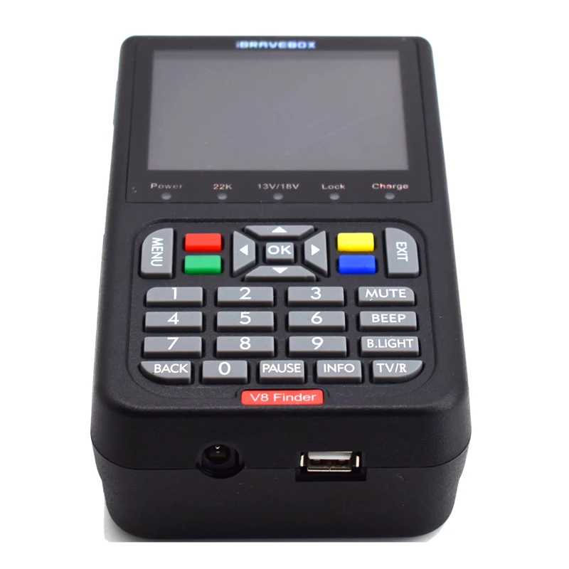Ibravebox V8 Finder Hd Dvb-S2 Digital Satellite High Definition Sat Dvb S2 Meter 1080P(Us Plug) | Электроника