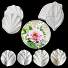 Пион лепесток и резак силиконовые формы помадка формы украшения торта инструменты цветок Gumpaste смолы Глины Sugarcraft цветок MouldsC334