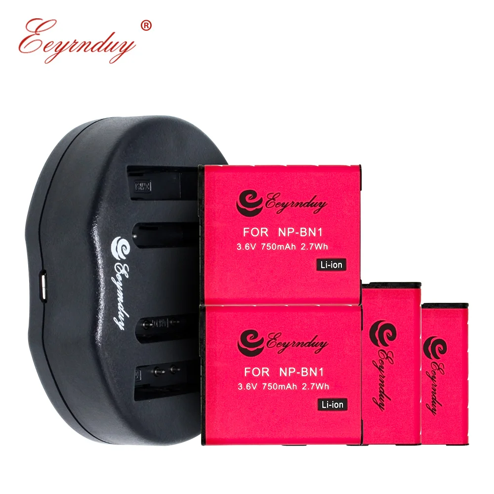 4x NP BN1 литий ионный аккумулятор + двойное зарядное устройство для Sony Cyber shot DSC QX10 QX100