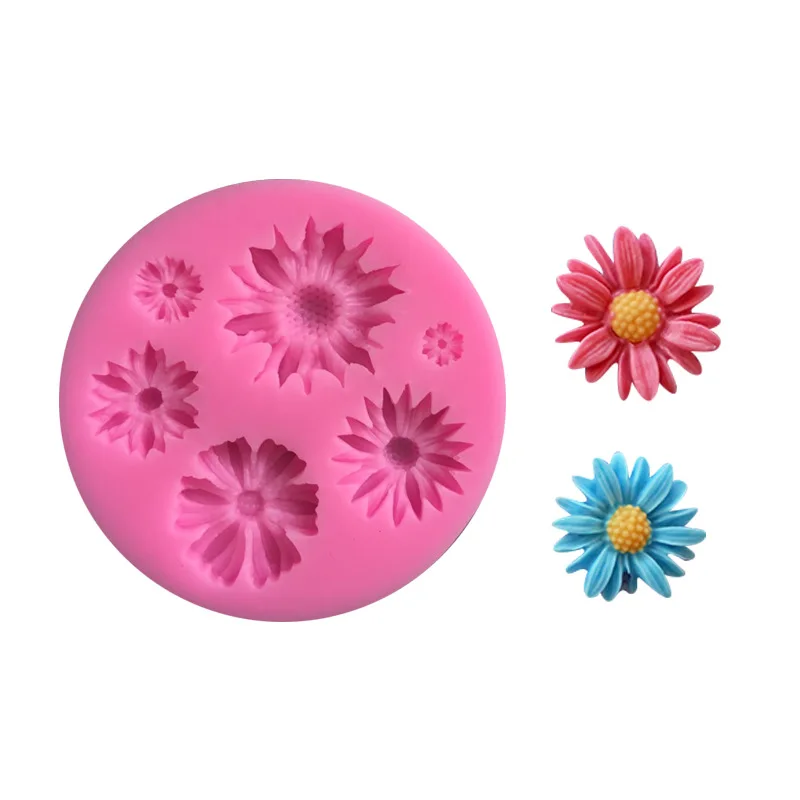 

Daisy Silicone Mold Designer DIY UV Epoxy Resin Jewelry 3d Wall Panel Silicone Form For Plaster Aromatherapy Foremki Silikonowe