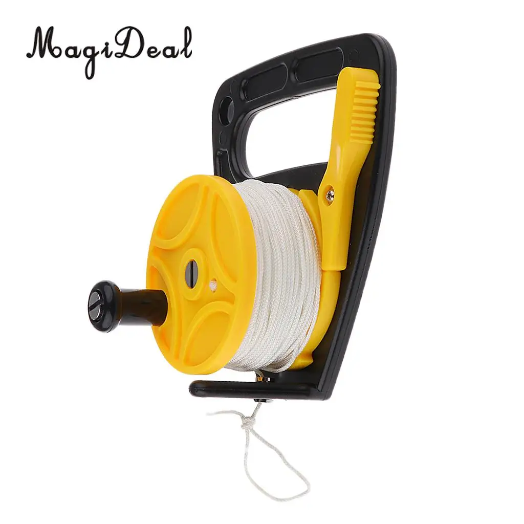 Underwater Scuba Diving Dive Wreck Reel 150ft Line with Plastic Handle Wheel for Swimming Snorkeling | Спорт и развлечения