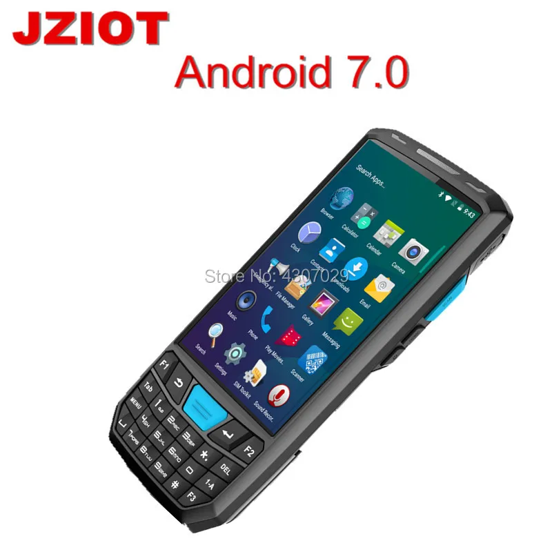 V80 Прочный Android 1D 2D сканер штрих-кода PDA с 4G WIFI Bluetooth NFC RFID Считыватель | Компьютеры и