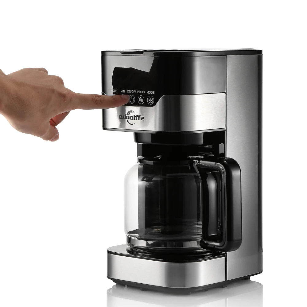 Edoolffe MD 259T Смарт программируемая капельная кофемашина со стеклянным горшком 1.5L