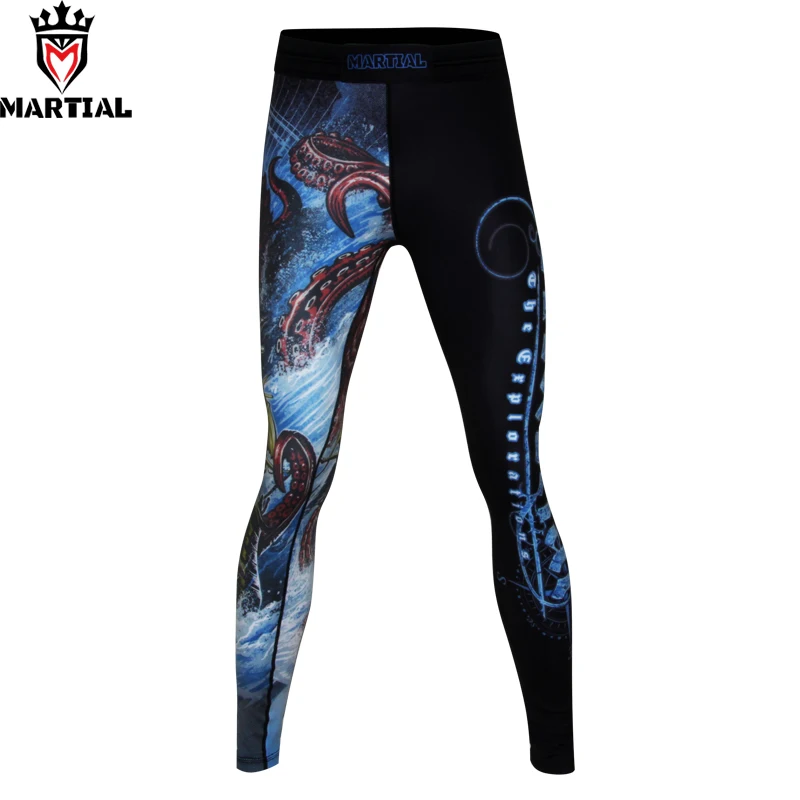 

Martial:The EXPLORATION original design workout pants bjj spats running tights pants men compression running pants