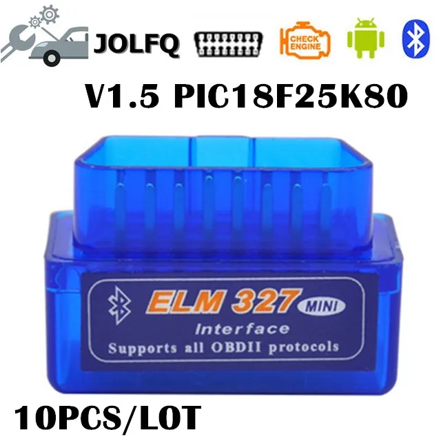 2018 лучшее качество аппаратное обеспечение V1.5 чип PIC18F25K80 super mini ELM327 Bluetooth 1 5 elm 327