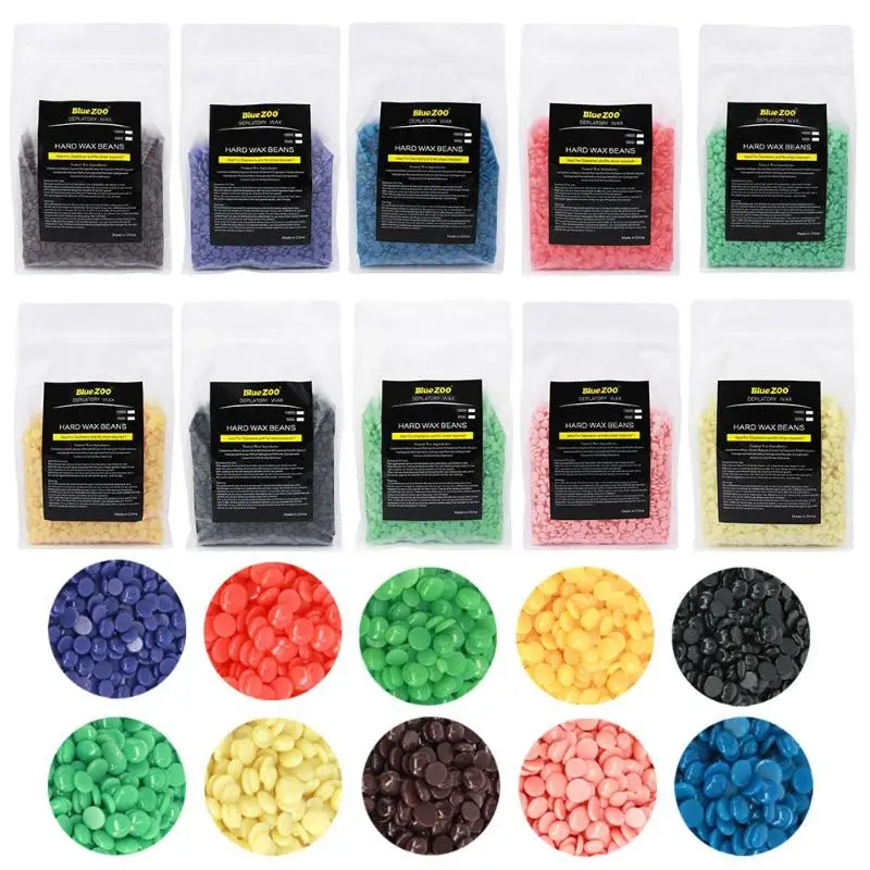 

100/1000g Chamomile Depilatory Pearl Hard Wax Beans Brazilian Granules Hot Film Wax Bead For Hair Removal Waxing Bikini