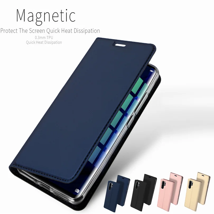 Leather Flip Wallet Phone Case For Huawei P30 Lite Pro Shockproof Lightweight Magnetic Cover Jkke | Мобильные телефоны и