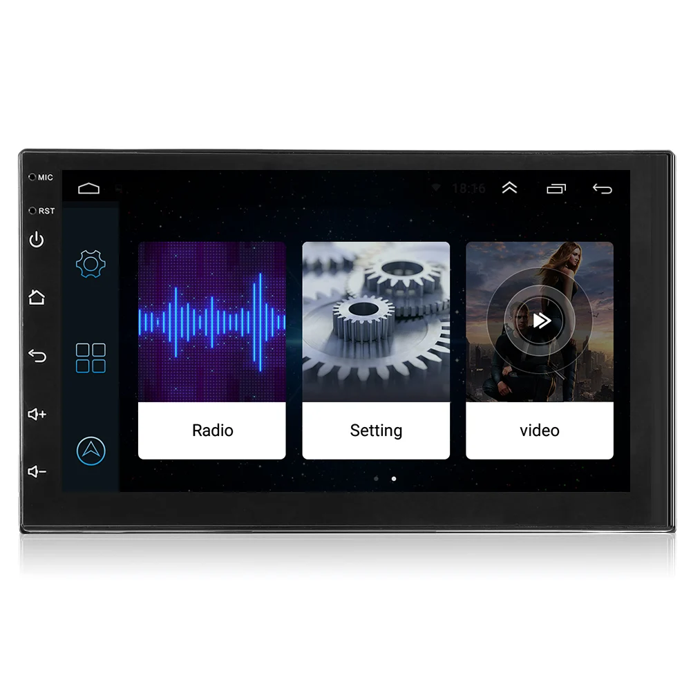 Zeepin 2din Android 7 1 дюймовый HD Сенсорный экран Автомобильный мультимедийный плеер 2 Din