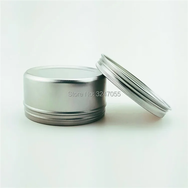 200 мл/г серебро пустым Алюминий Олово чехол для мыла/украшения ногтей