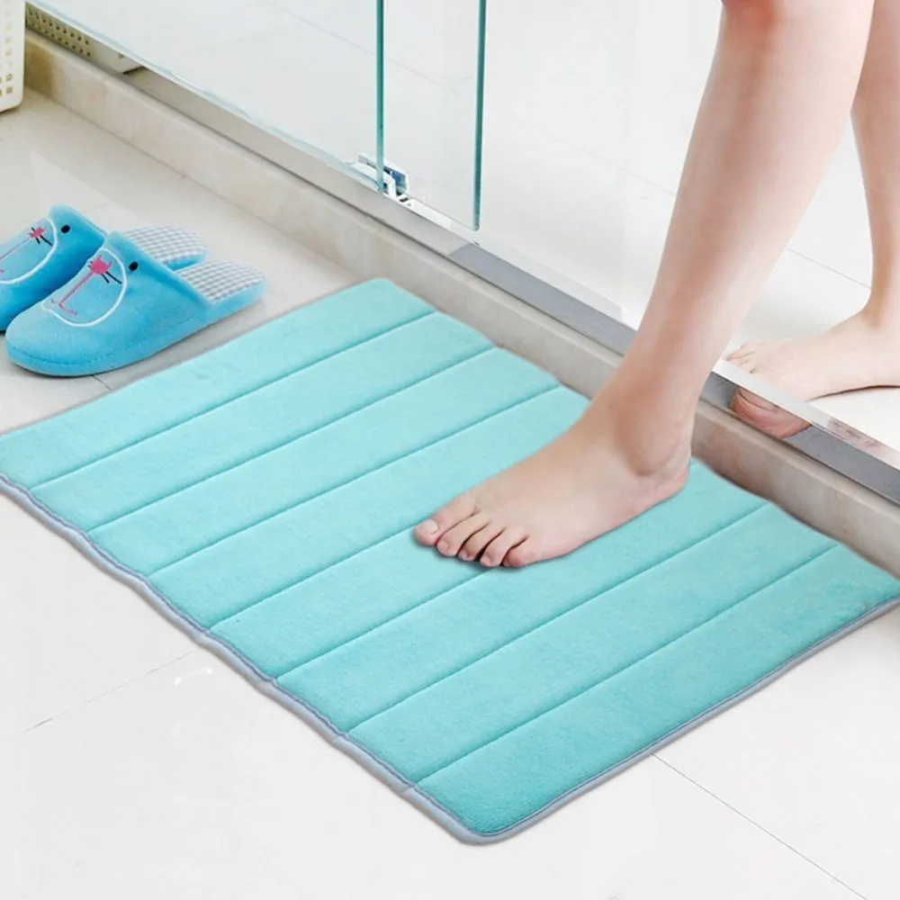 Новый коврик для ванной впитывающий воду Shaggy Memory Foam кухонный пол 40*60 см tapis salle de bain