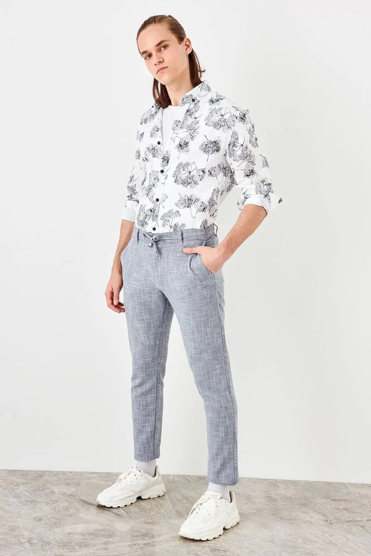 Trendyol новый темно-синий мужской белье Looking брюки TMNSS19RS0044 | Женская одежда