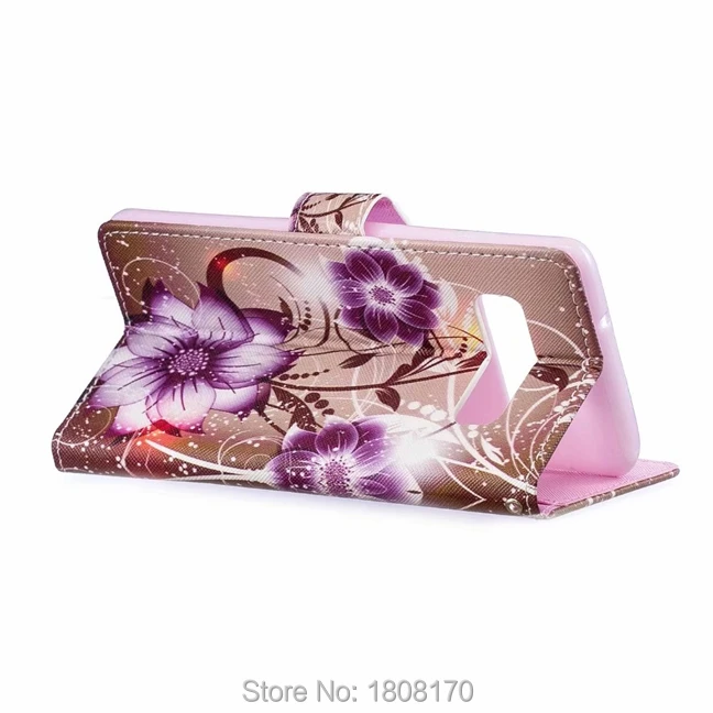 C-ku Cartoon Flower Cat Wallet Leather Case For Samsung Galaxy S10 Plus S10E A6S J4 Core Butterfly Tower Stand Skin Cover 1pcs | Мобильные