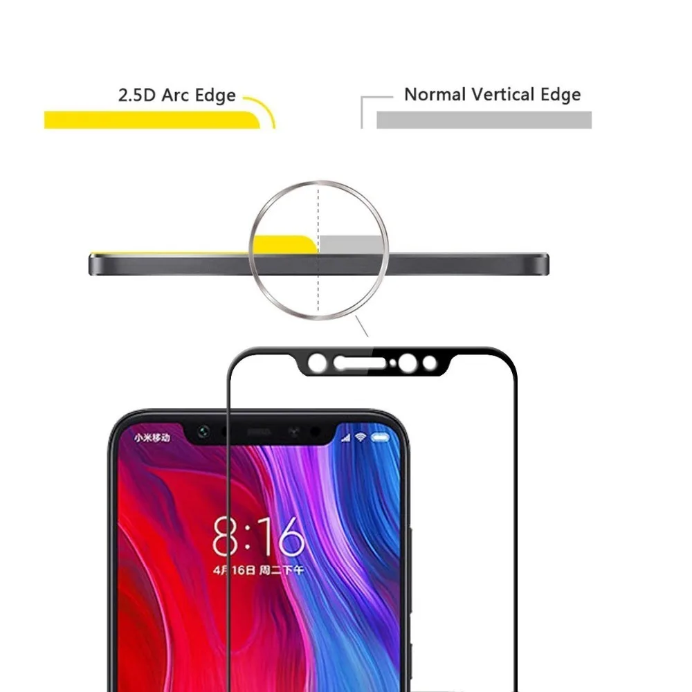 Защитное стекло для Xiaomi Mi 8 закаленное защитное Ksiomi Lite Pro 8se Xiomi Xomi Xiami 8lite 8pro