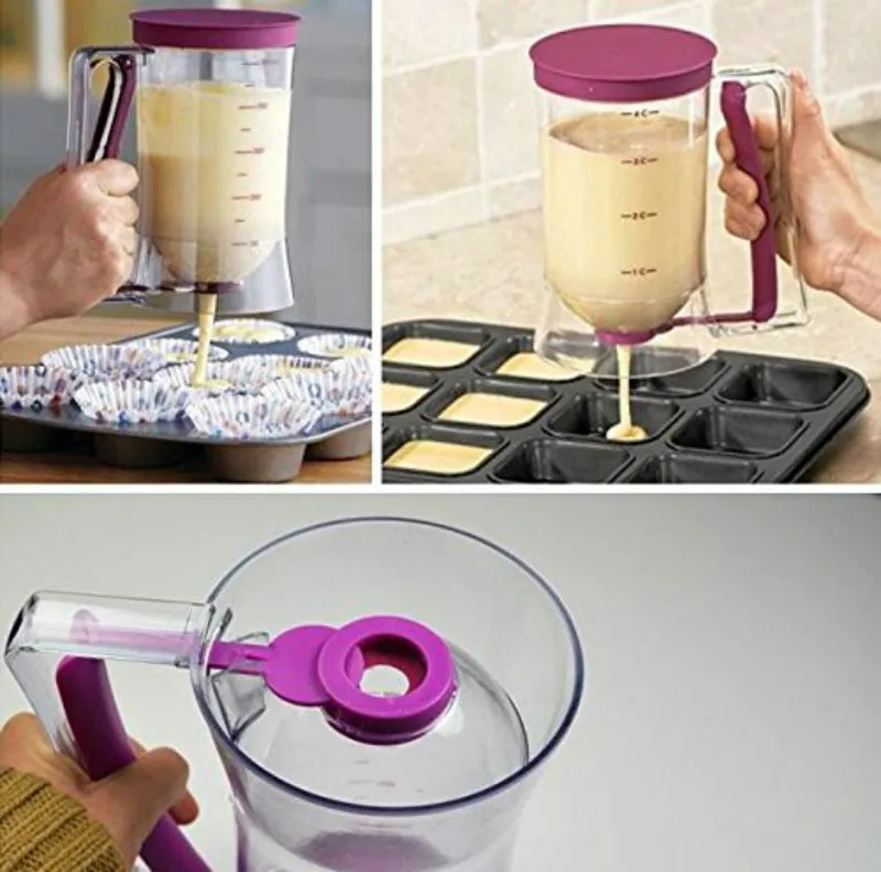 Batter Dispenser 900ml Pancake DIY Baking Pastry Cupcake Cream Blenders Pancakes Bakeware Tool | Дом и сад