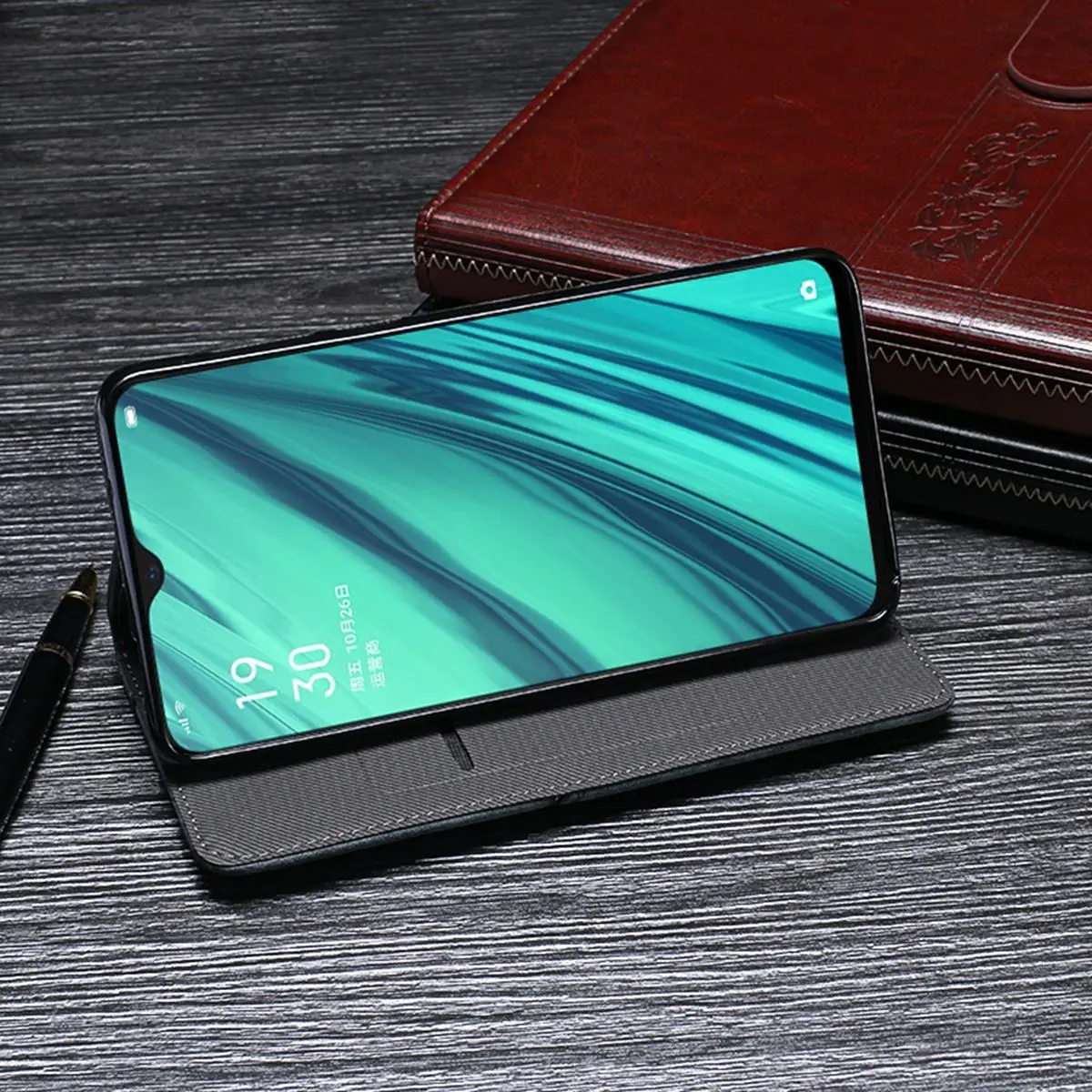Для OPPO F11/F11 Pro/A9/Realme 3/Reno винтажный Чехол бумажник из искусственной кожи с