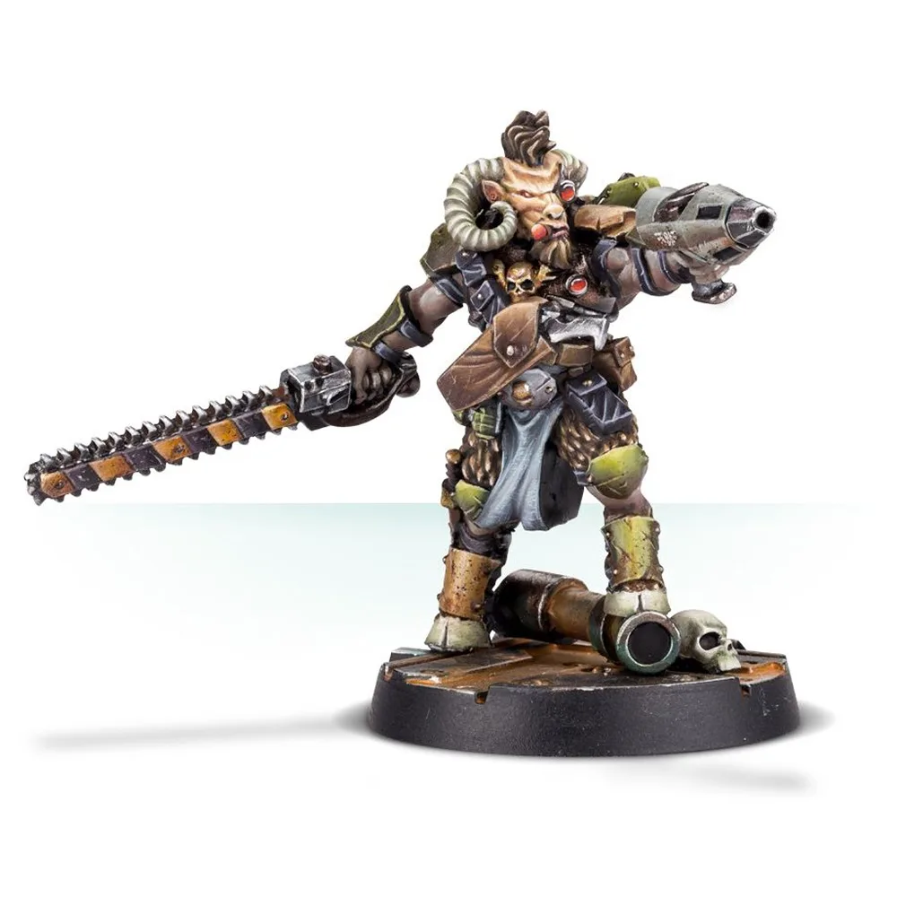 Gor Half-Horn Beastman охотник за головами для некромунды | Игрушки и хобби