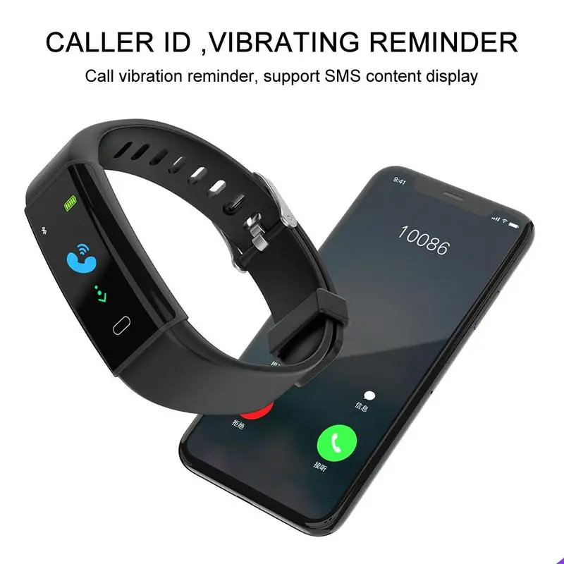 D12 Цвет Экран умный Браслет IP67 Водонепроницаемый браслет Heart Rate крови Давление