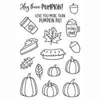 pumpkin spice transparent clear silicone stampseal for diy scrapbookingphoto album decorative clear stamp