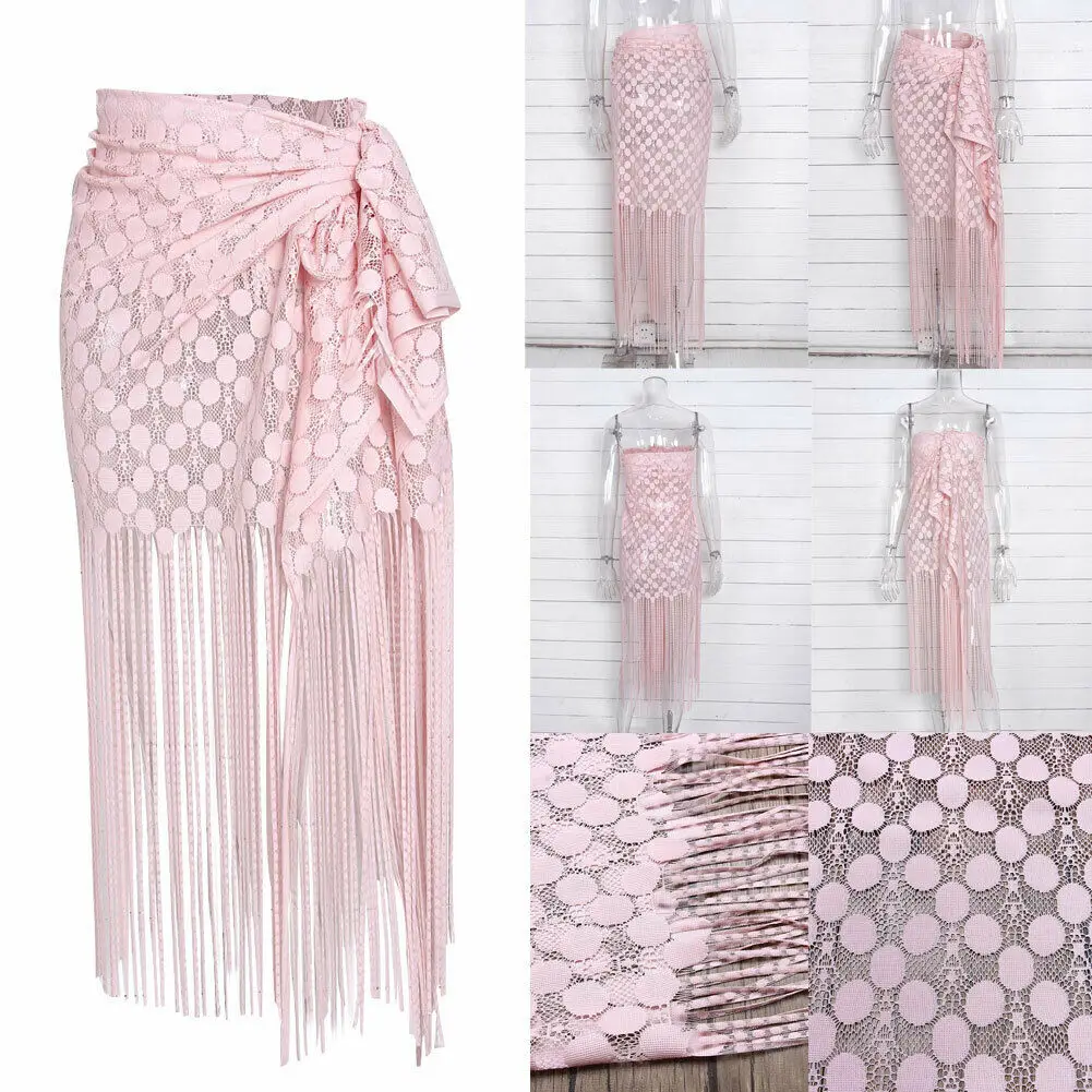 Женская Длинная пляжная юбка BOHO однотонная длинная для лета 2019|Женские юбки| |