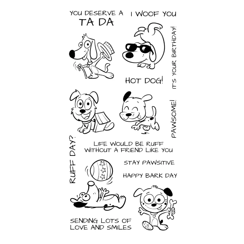 

Dog Transparent Clear Silicone Stamp/Seal for DIY scrapbooking/photo album Decorative clear stamp