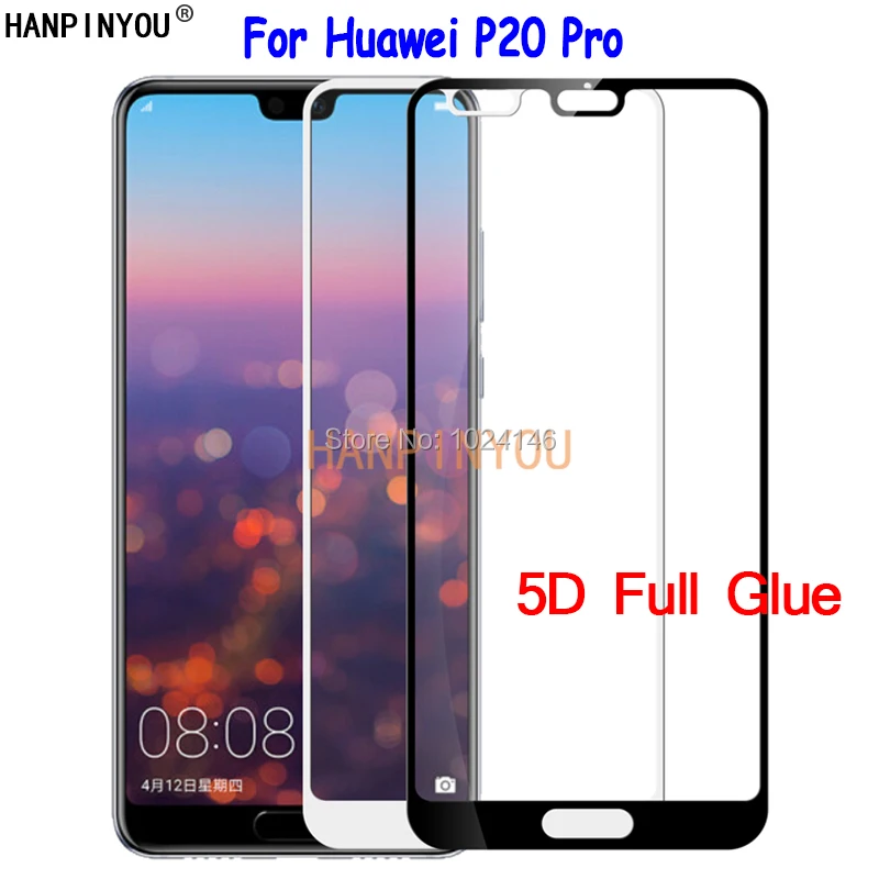 

Для Huawei P20 Pro P20Pro 6,1 "5D полное покрытие клей прочное закаленное стекло Защита для экрана Взрывозащищенная защитная пленка