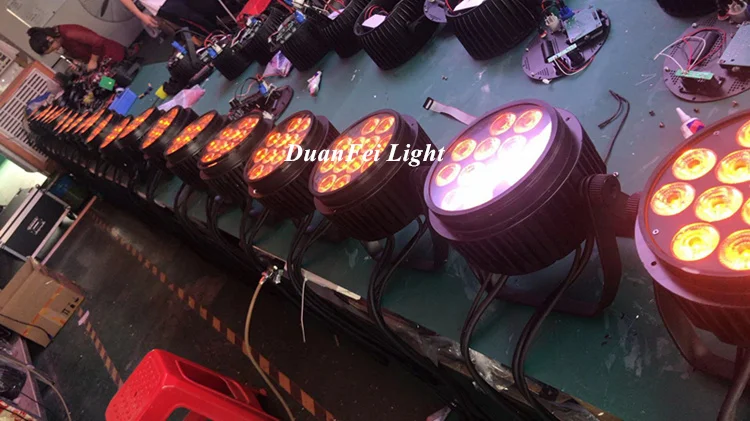 48 шт./лот сверхъяркий китайский par led 12x18 Вт 6 в 1 64 stage light IP 65 rgbwa uv|Эффект освещения