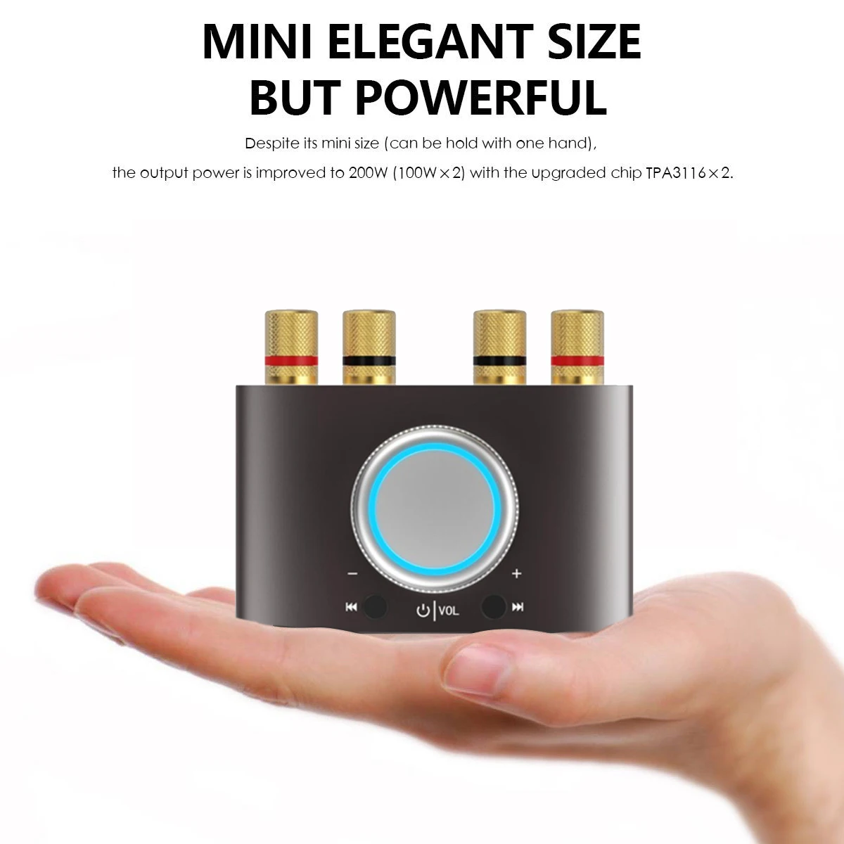 Усилитель высокой мощности DSP Hi Fi стерео Bluetooth 4 2 цифровой 100 Вт * усилитель звука с