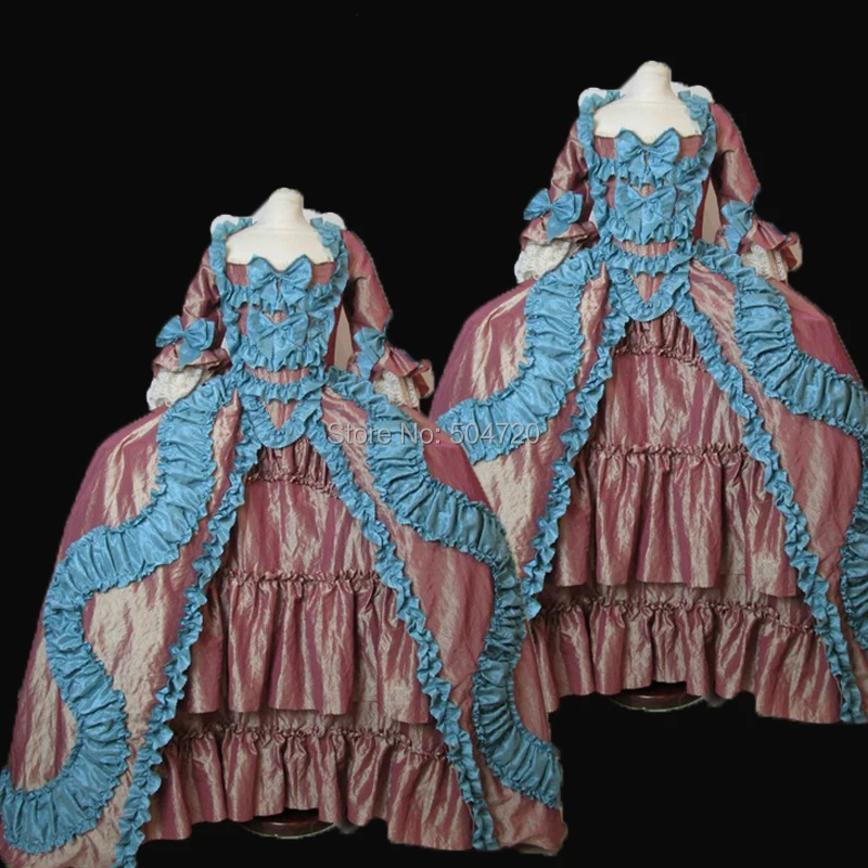 

Tailored!NEW Royal 18 Century French Duchess Retro medieval Renaissance Reenactment Theatre Civil war Victorian dress HL-348