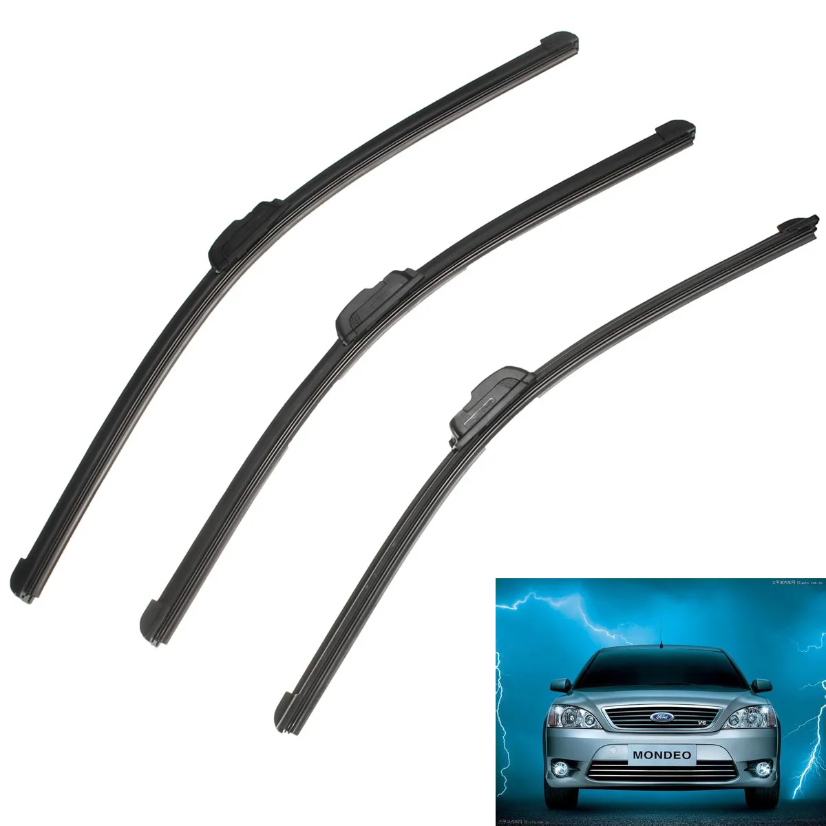 Лобовое стекло для Ford Mondeo MK3 2000 2007 3 шт. 19 20 22 дюйма|Стеклоочистители| |