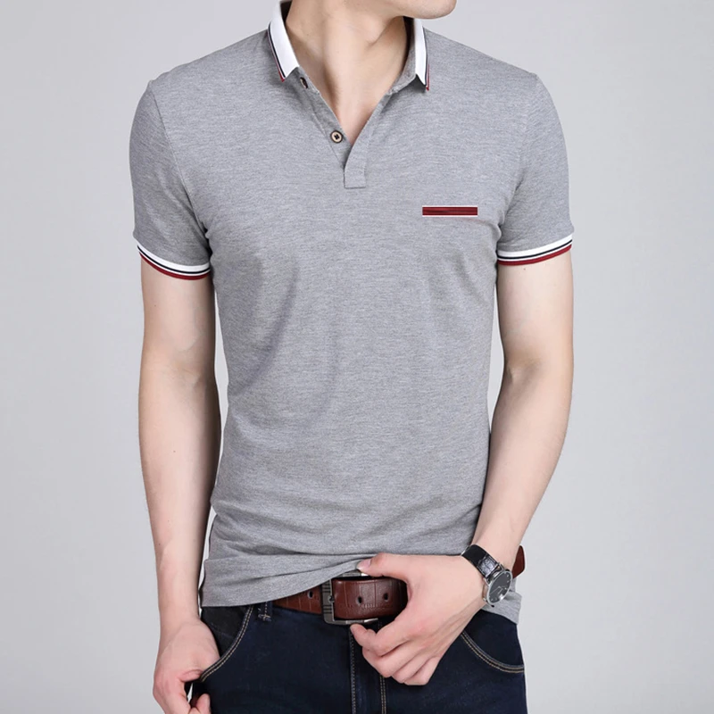 Мужские футболки модные хлопковые топы мужские Slim Fit Футболка с коротким рукавом
