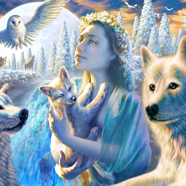 Spirit of the Mountain 7 слоев постер печать Адриана честермана (36x24)|Таблички и знаки| |