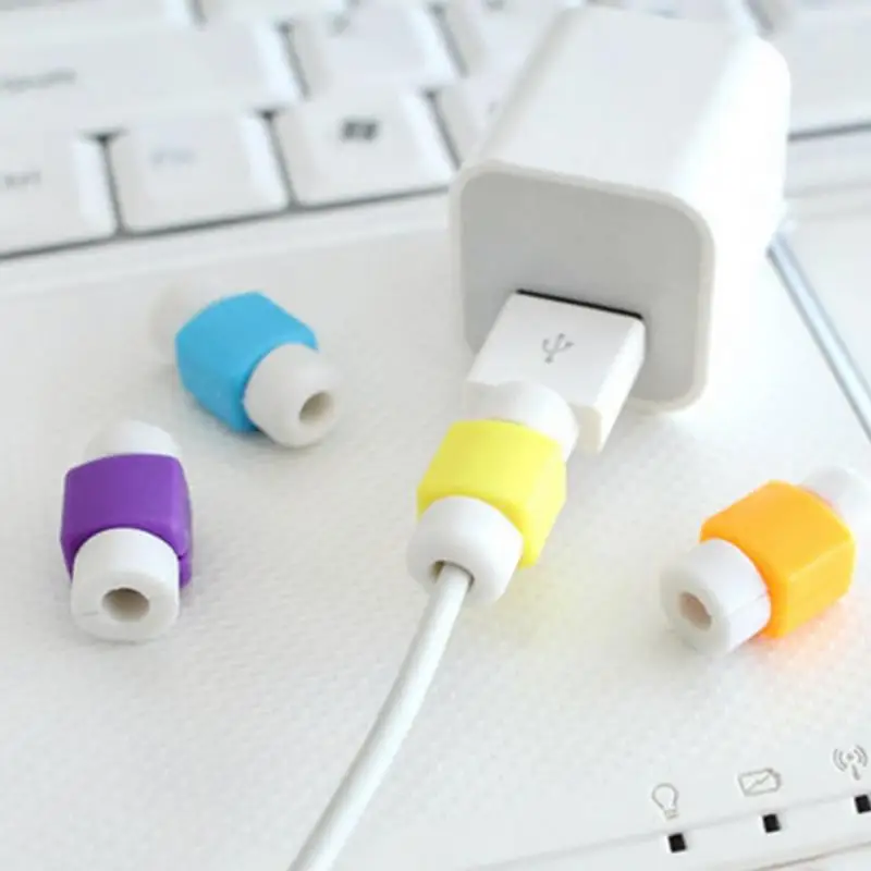 Силиконовый намоточный зажим USB протектор для кабеля передачи данных защита