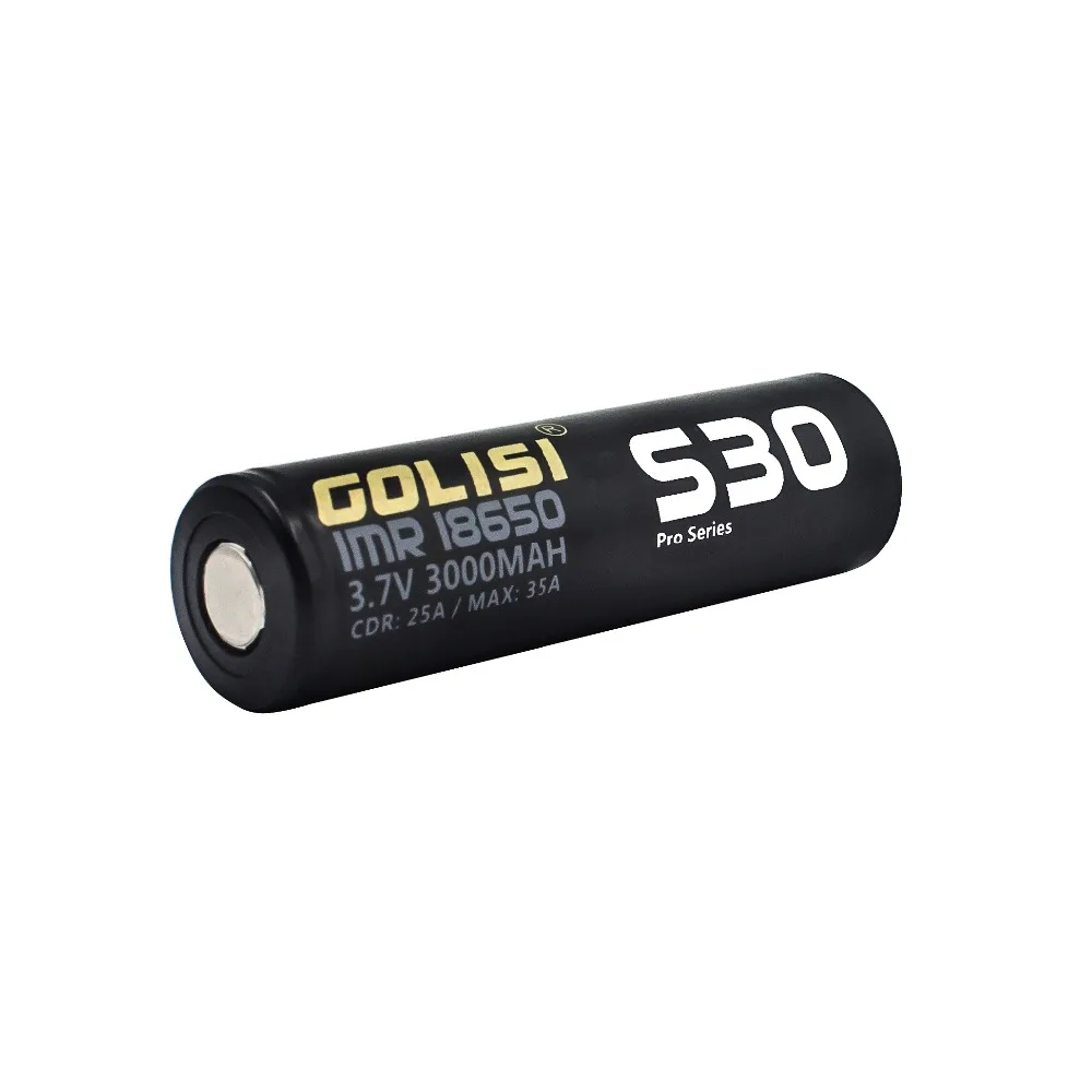 Аккумулятор GOLISI S30 IMR 18650 3000 мАч 3 7 В CDR 25A MAX 35A перезаряжаемый аккумулятор для вейпа