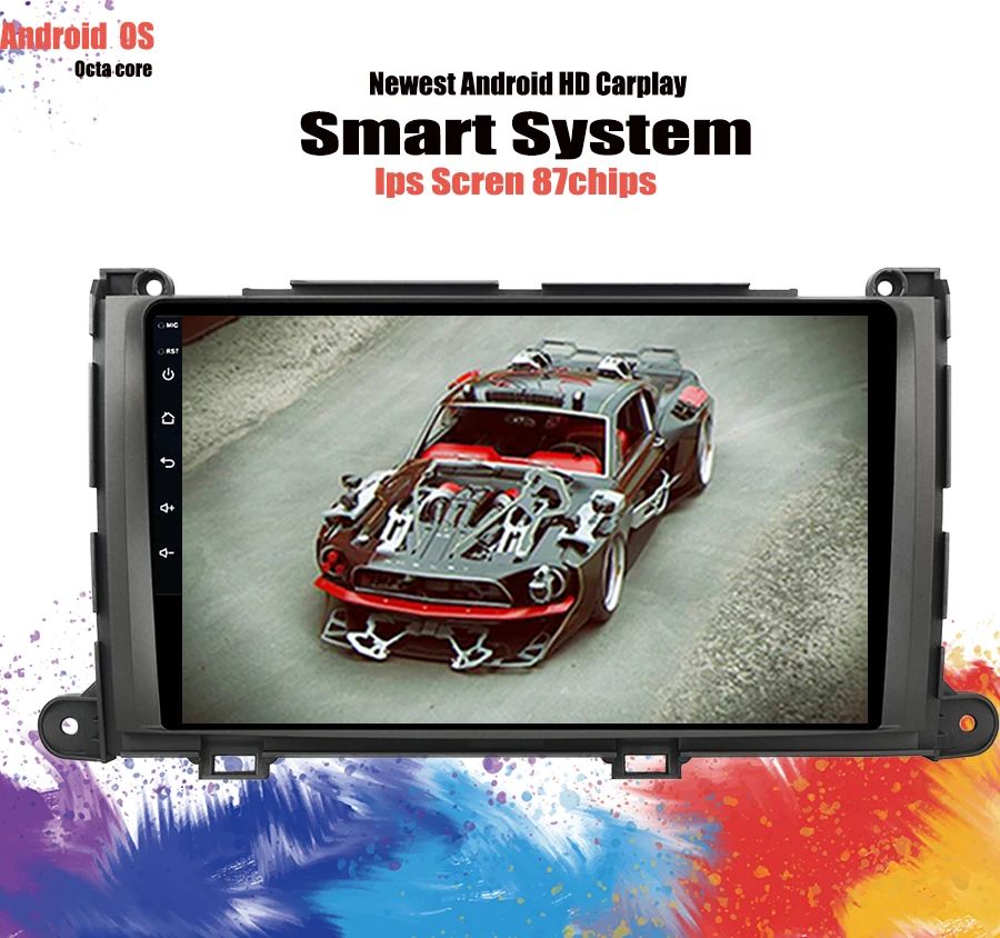 Android 10 0 Qcta Core 6 + 128G Автомобильный мультимедийный dvd плеер для Toyota Sienna 2010 2014 4G RAM Wifi GPS