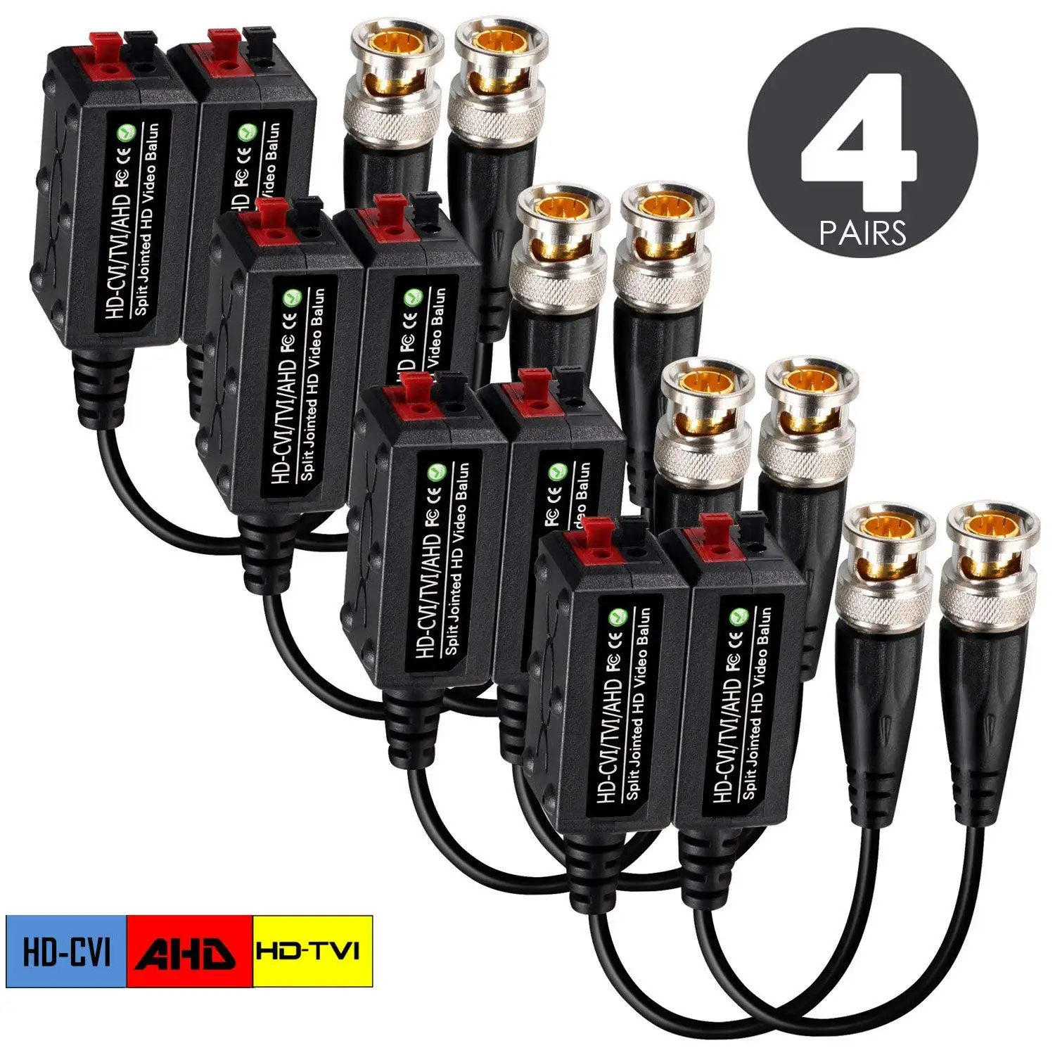 4 пары сплит соединение Мини Cctv Bnc Hd Cvi/Tvi/Ahd пассивный видео балун