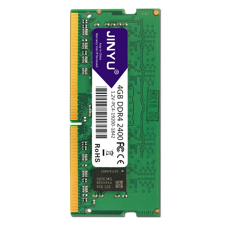 JINYU DDR4 2400MHz 1 2 V 288Pin DIMM игровая RAM память для ноутбука 4GB|Оперативная память| |